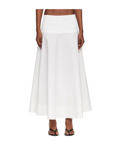 St Agni Panel  Maxi Skirt In Neutral