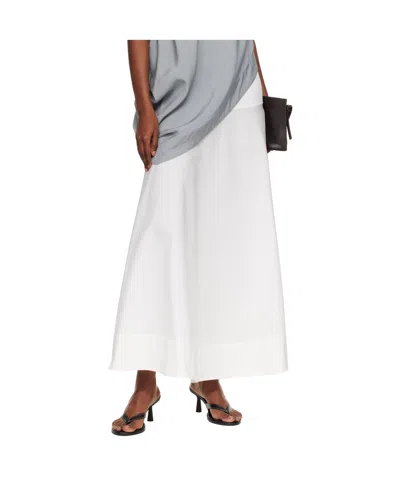 St Agni Panel  Maxi Skirt In Neutral