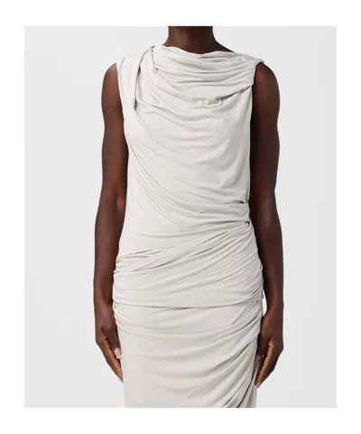 Entire Studios Draped Sleeveless Top In White