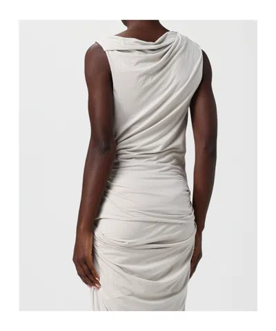Entire Studios Draped Sleeveless Top In White