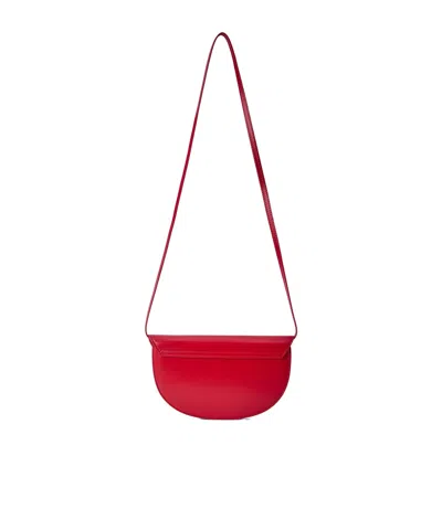 Jil Sander Curve Strap Wallet In Red