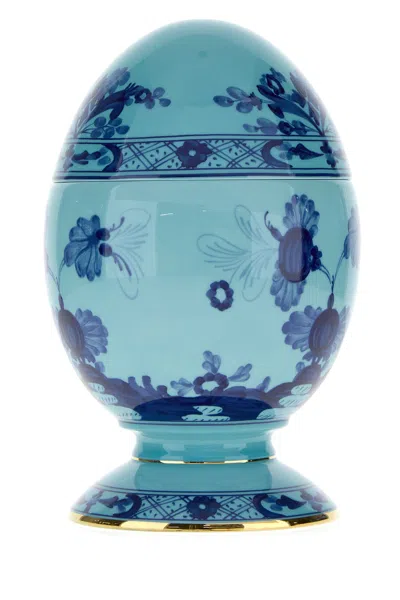 Ginori 1735 Iris Egg In Blue