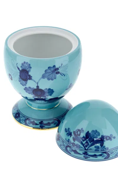 Ginori 1735 Iris Egg In Blue