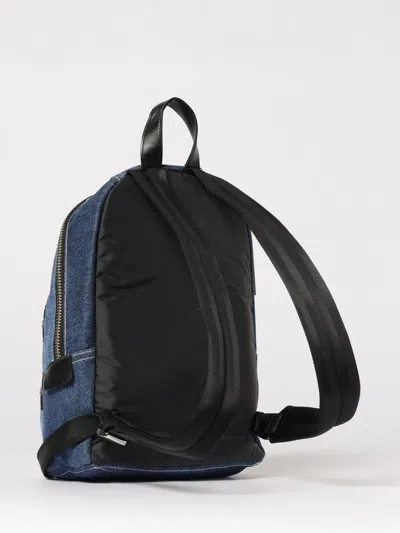 Marc Jacobs Logo Patch Medium Backpack In Blue