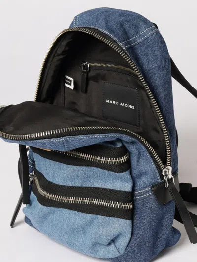 Marc Jacobs Logo Patch Medium Backpack In Blue