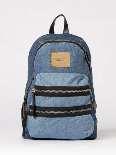 Marc Jacobs Logo Patch Medium Backpack In Blue