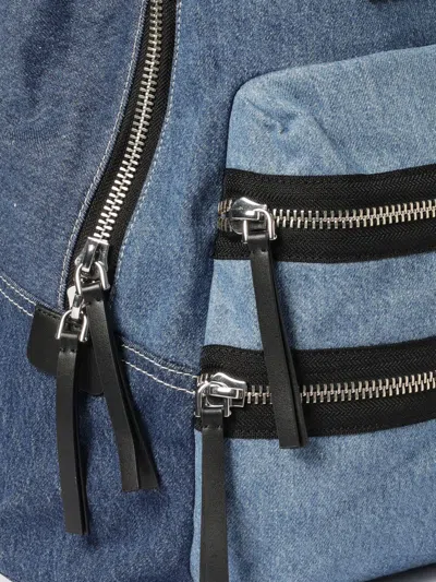 Marc Jacobs Logo Patch Medium Backpack In Blue
