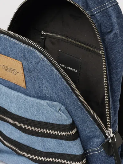 Marc Jacobs Logo Patch Medium Backpack In Blue