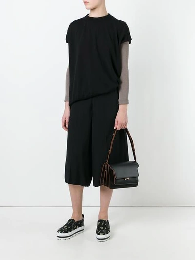 Shop Marni Trunk Shoulder Bag In Black