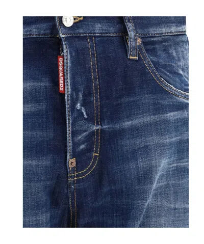 Dsquared2 Belt Loop Jeans In Blue