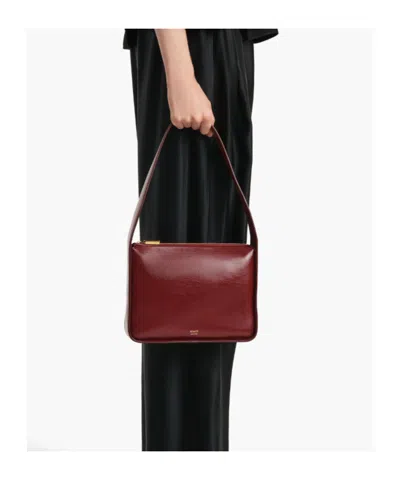 Khaite Lori Squared Bag In Red