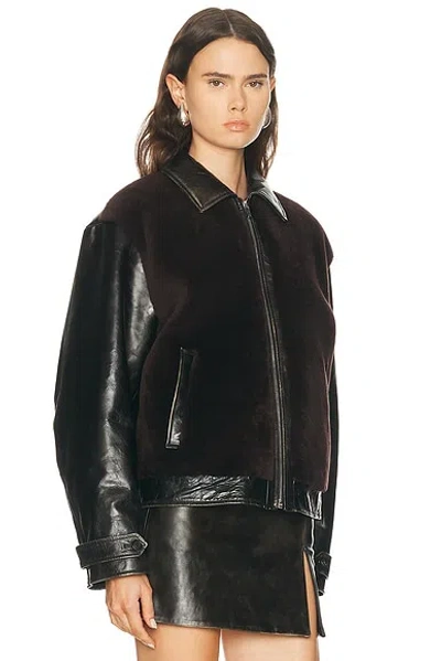 Miu Miu Vitello Jacket In Black