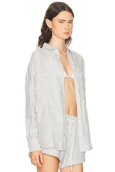 Left On Friday Getaway Button Down Shirt In White
