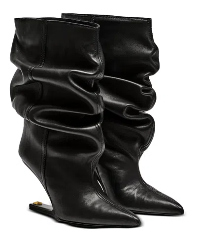 Balmain No Wedge Ankle Boots In Black