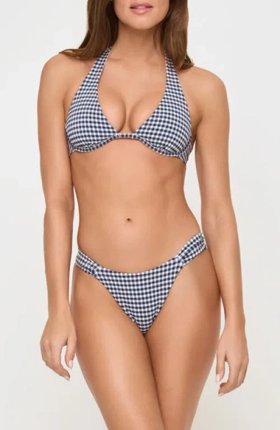 L*space Isa Bikini Top Atta Girl Gingham In Multi