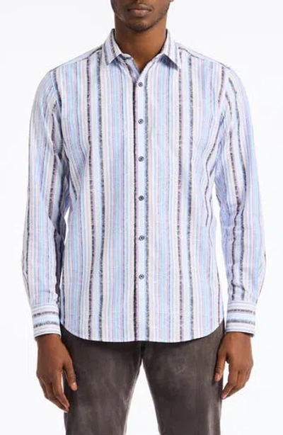 Robert Graham Drakeswood Stretch Cotton Button-up Shirt In Multi