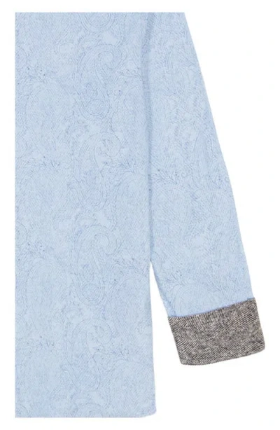 Robert Graham Kenmare Long Sleeve Stretch Cotton Button-up Shirt In Blue