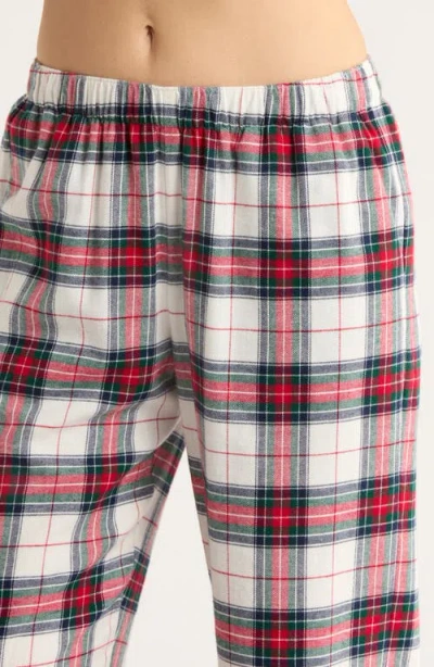 Eberjey Plaid Flannel Pyjama Set In Multi