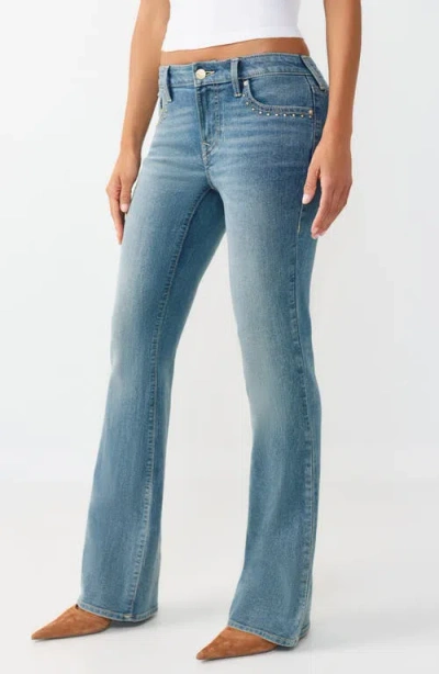 True Religion Becca Studs Bootcut Jeans In Blue