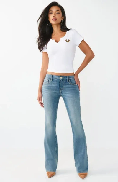 True Religion Becca Studs Bootcut Jeans In Blue