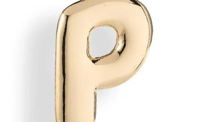 Leith Bubble Initial Bag Charm In Gold