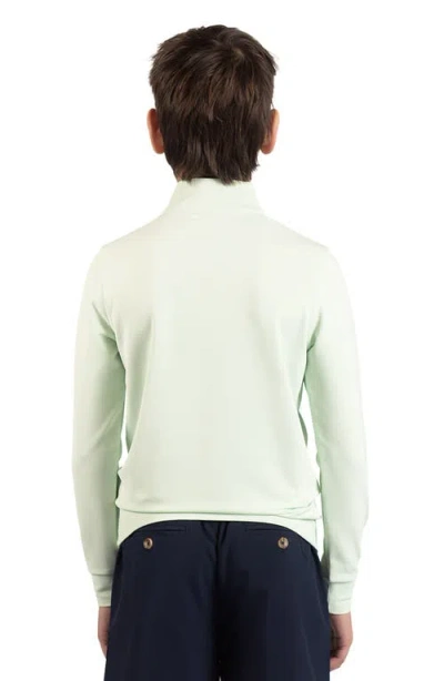 Tailorbyrd Kids' Micro Grid Textured Pullover In Green
