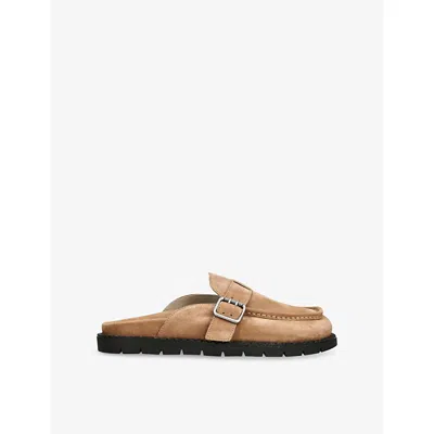 Duke & Dexter Women's Winston Mocha Suede Mule - Women's In Brown