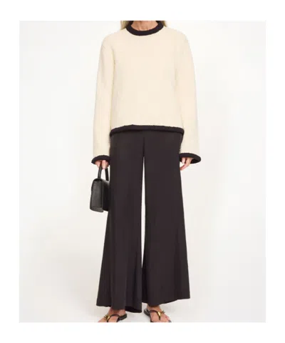 By Malene Birger Siena Sweater Black White Color Block In Neutral