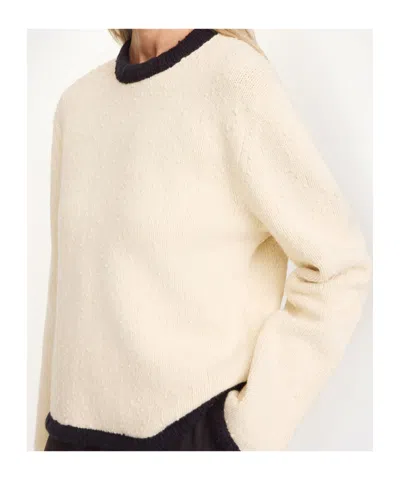 By Malene Birger Siena Sweater Black White Color Block In Neutral