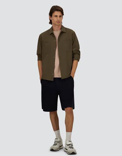 Herno Hemd Aus Seer-crease In Brown