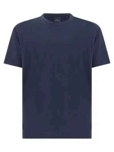 Paul & Shark Lightweight Cotton Jersey T-shirt With Print In Blue