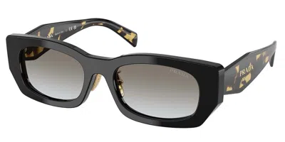 Prada Grey Gradient Rectangular Ladies Sunglasses Pr B05s 3890a7 53 In Black