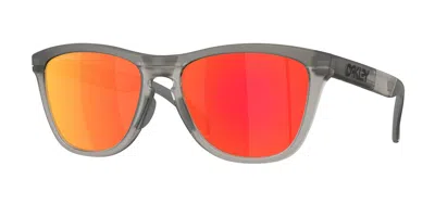 Oakley Oo9503 Frogskins Range Xl 950301 Occhiali Da Sole Grigi Per Uomo In Black