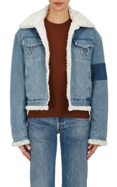 Ambush Faux-shearling-lined Denim Jacket