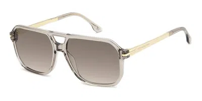 Victoria Beckham Geometric-frame Sunglasses In Gray