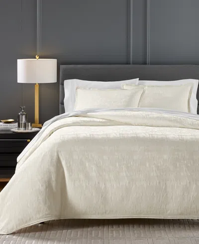Hotel Collection Cresca Solid 3-pc. Comforter Set, Full/queen, Macy's Exclusive In White
