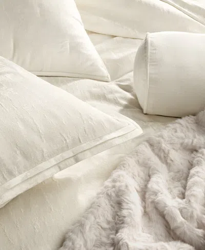 Hotel Collection Cresca Solid 3-pc. Comforter Set, Full/queen, Macy's Exclusive In White