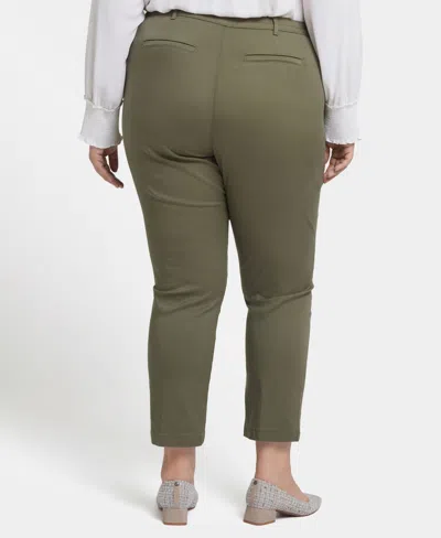 Nydj Plus Size Margot Girlfriend Pull On Jeans In Green
