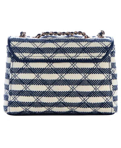 Guess Giully Ii Mini 2 Compartment Flap Bag In Blue