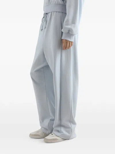 Dolce & Gabbana Drawstring Logo Track Pants In Blue