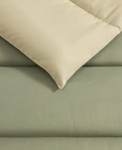 Eddie Bauer Connor Solid Channel Stitch 2-pc. Comforter Set, Twin/twin Xl In Green