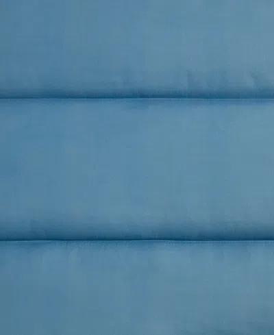Eddie Bauer Connor Solid Channel Stitch 3-pc. Comforter Set, Full/queen In Blue