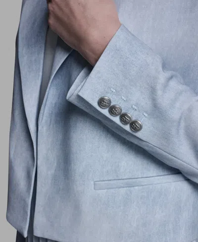 Bcbg Women's Printed Open-front Jacket In Blue