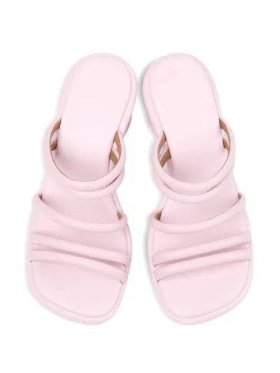 Camper Strappy Wedge Sandals In Pink