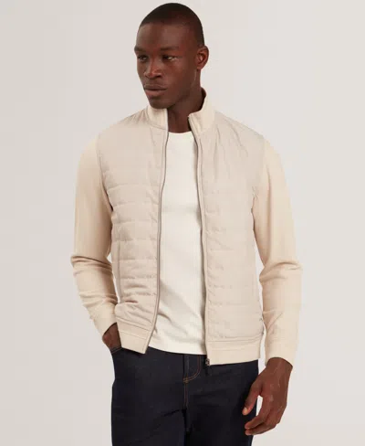 Ted Baker Durano Quilted Jacket In Neutral