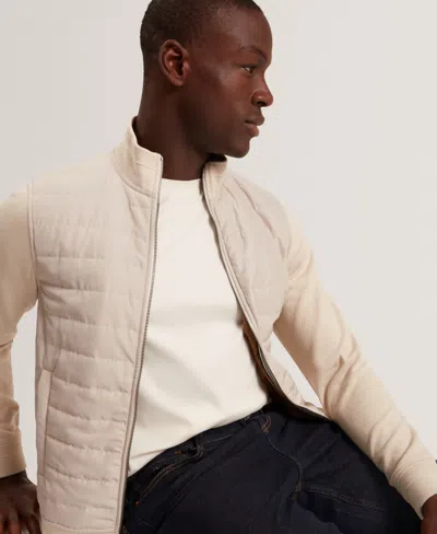 Ted Baker Durano Quilted Jacket In Neutral