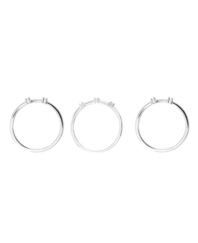 Macy's 3-pc. Cubic Zirconia Stackable Ring Set In Multi