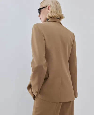 Mango Osaka Blazer In Brown
