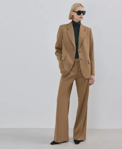 Mango Osaka Blazer In Brown