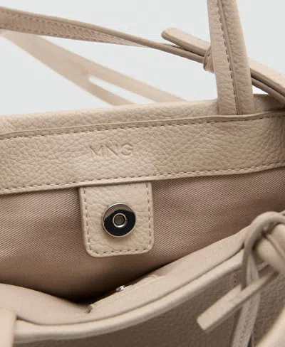 Mango Women's Handles Mini Rectangular Handbag In Neutral